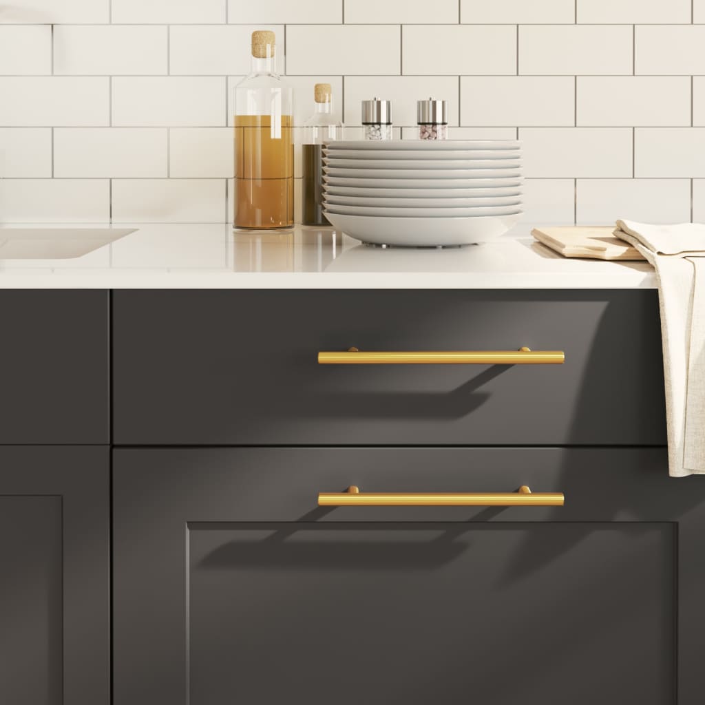 Cabinet Handles 20 Pcs Gold 160mm Stainless Steel