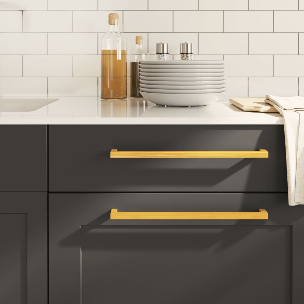 Cabinet Handles 10 Pcs Gold 320mm Stainless Steel