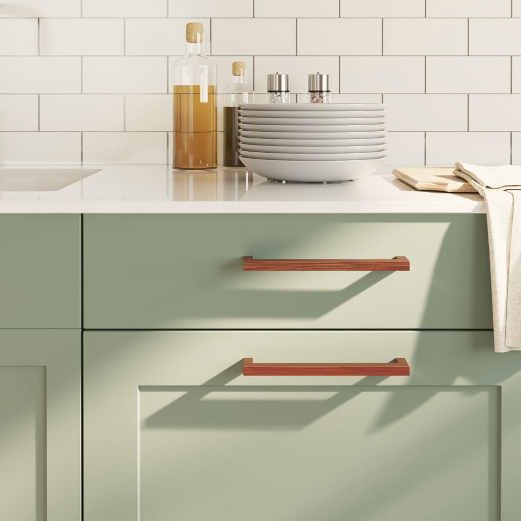 Cabinet Handles 10 Pcs Bronze 192mm Stainless Steel