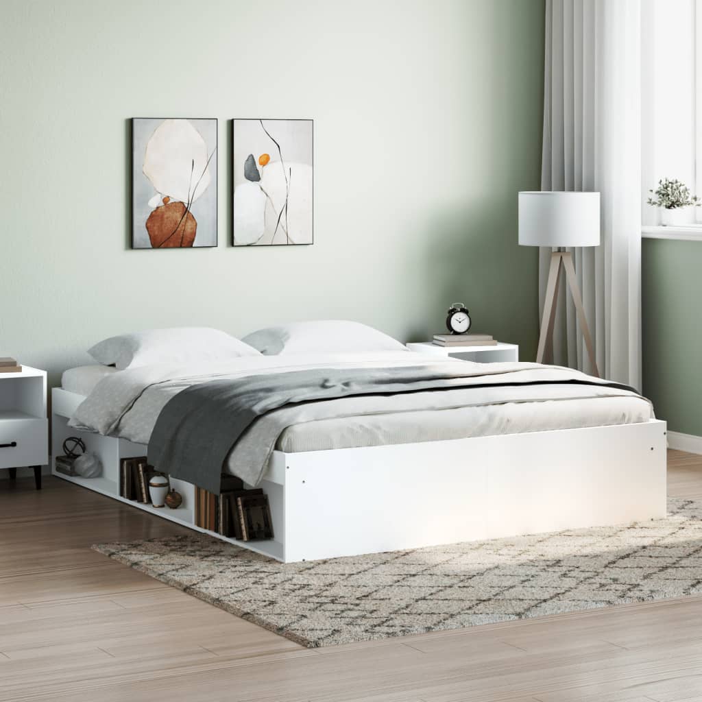 Bed Frame White 150x200 cm King Size