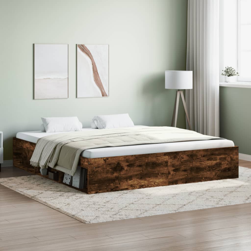 Bedframe Smoked Oak 180x200cm Super King Super King Size