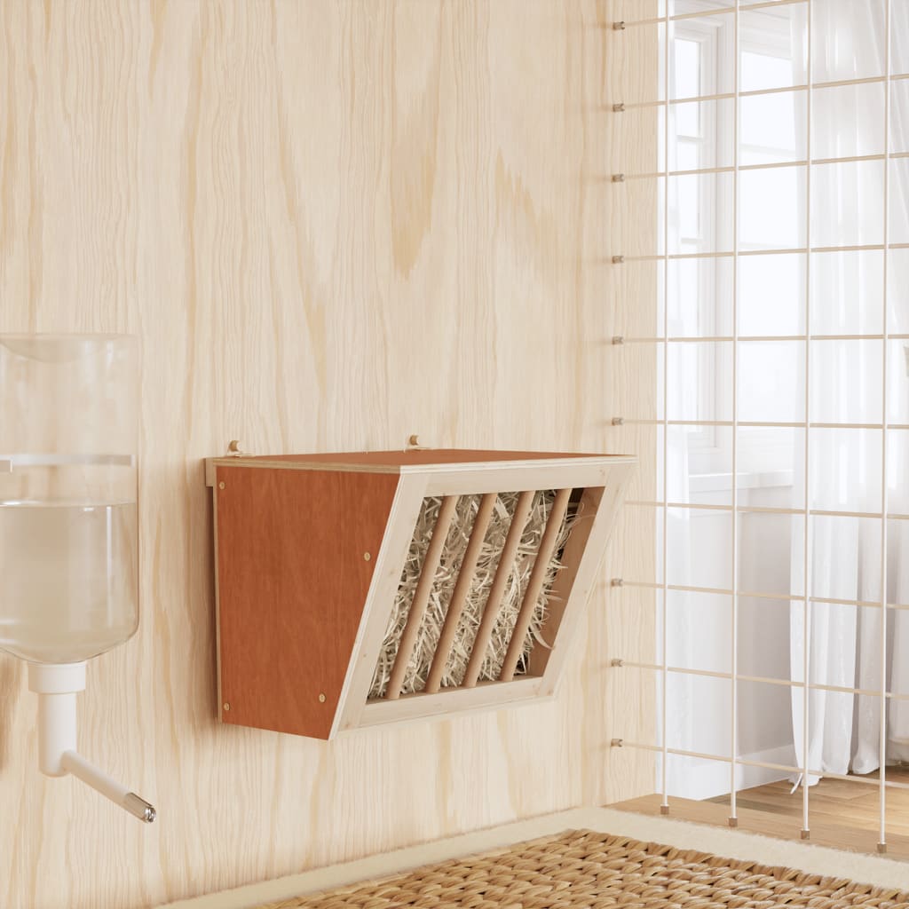 Rabbit Hay Feeder - Solid Wood Fir