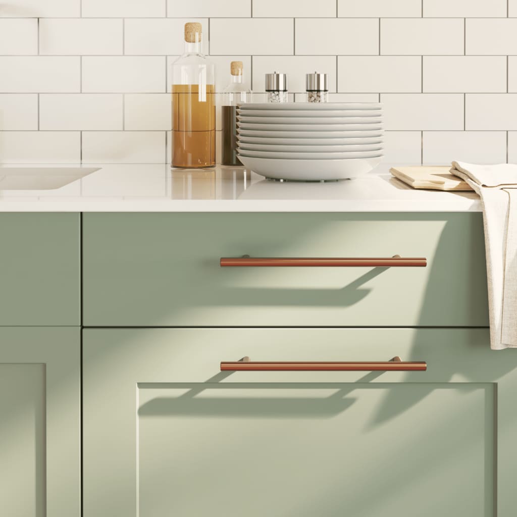 Cabinet Handles 5 Pcs Bronze 192mm Stainless Steel