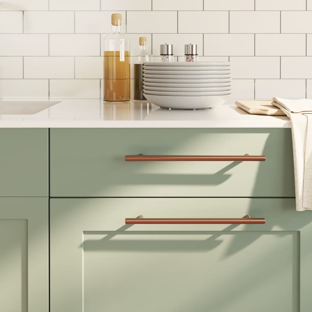 Cabinet Handles 5 Pcs Bronze 224mm Stainless Steel