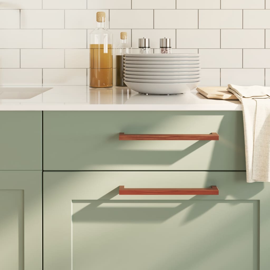 Cabinet Handles 5 Pcs Bronze 224mm Stainless Steel