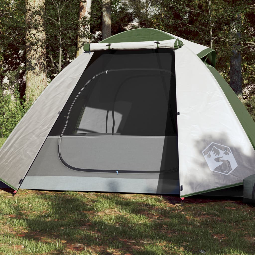 Camping Tent 2 Persons Green 224x248x118 cm 185T Taffeta