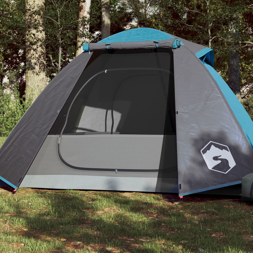Camping Tent 2 Persons Blue 224x248x118 cm 185T Taffeta
