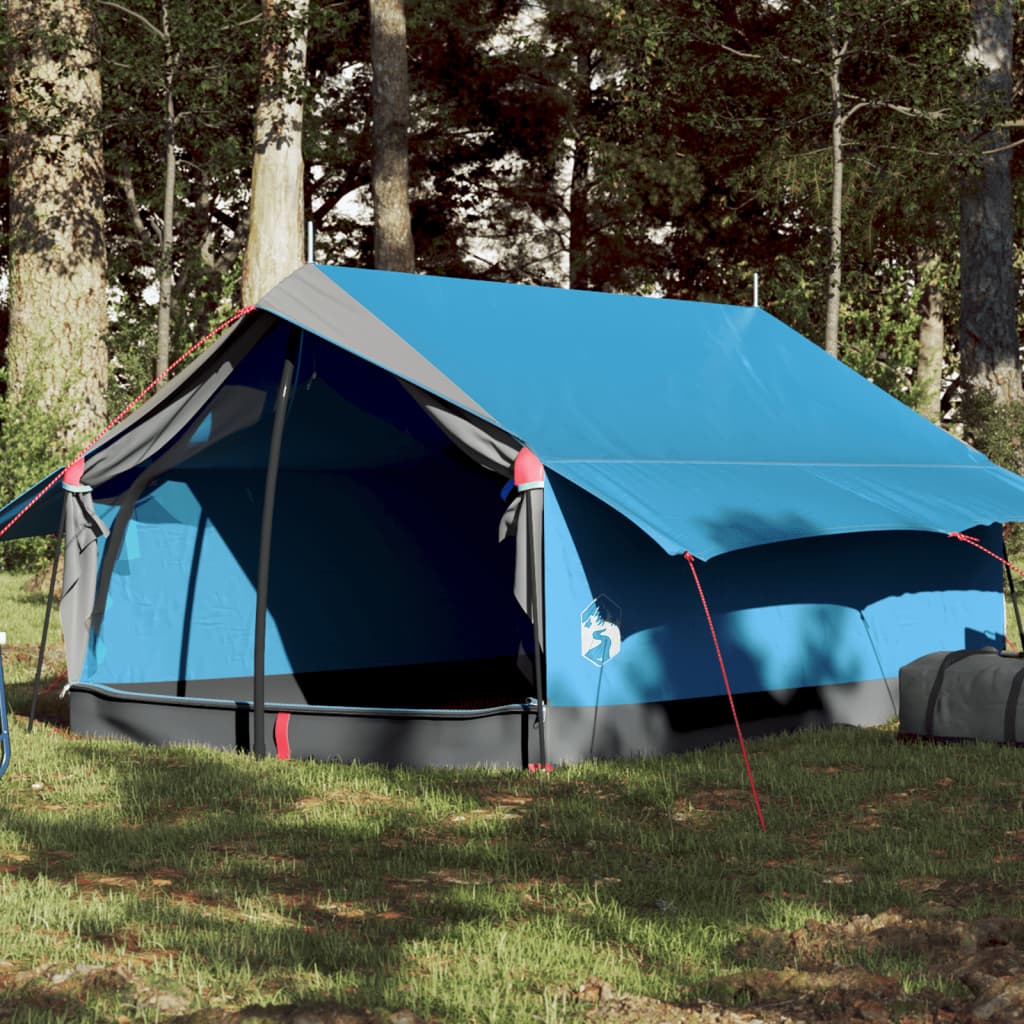 Camping Tent 2 Persons Blue 193x122x96 cm 185T Taffeta