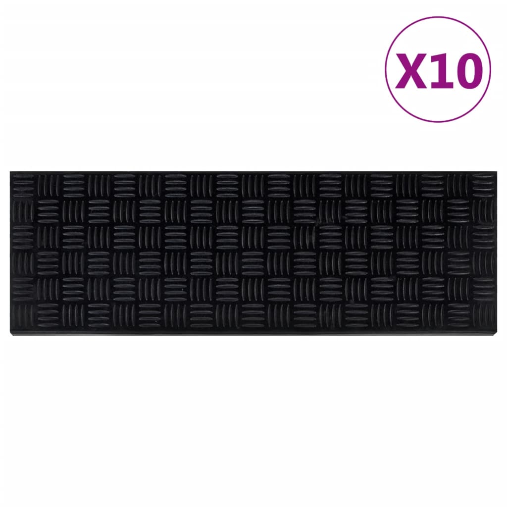 Stair Treads 10 Pcs 25x75cm Rubber