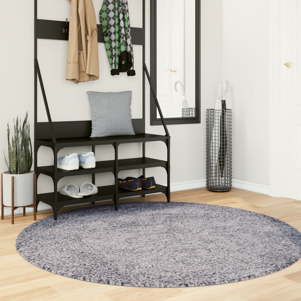 Shaggy Rug High Pile Modern Blue 200cm