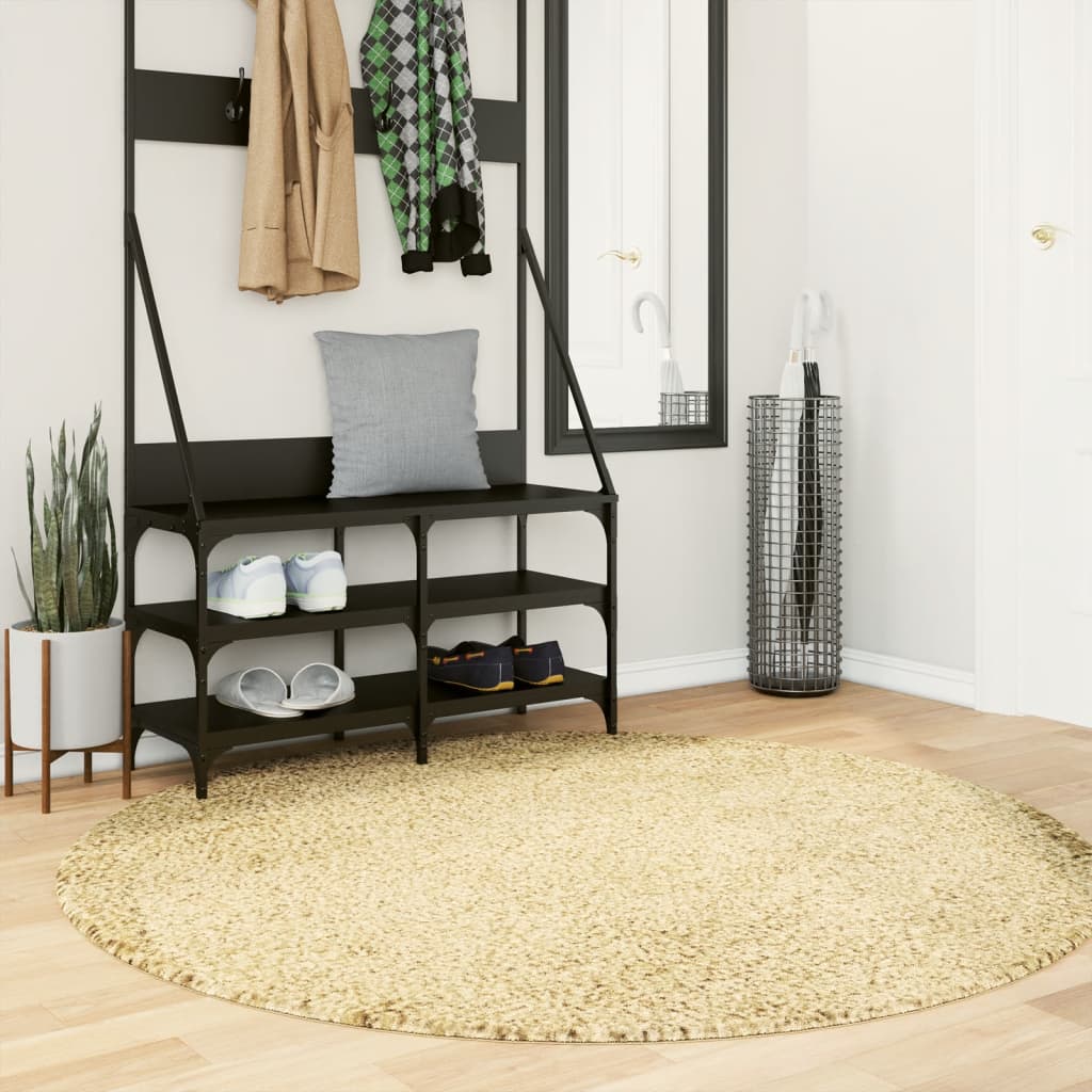 Shaggy Rug PAMPLONA High Pile Modern Gold 160 cm