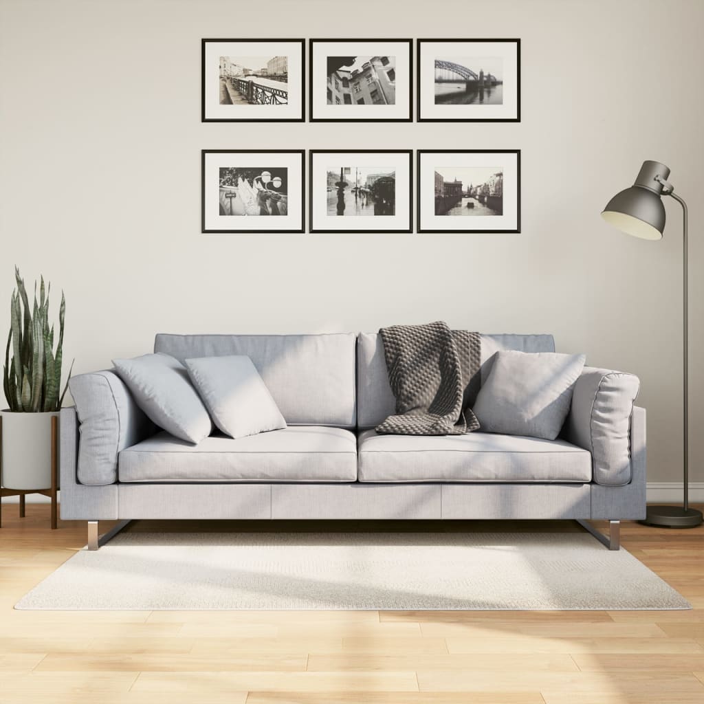 Rug IZA Short Pile Scandinavian Look Cream 80x150cm