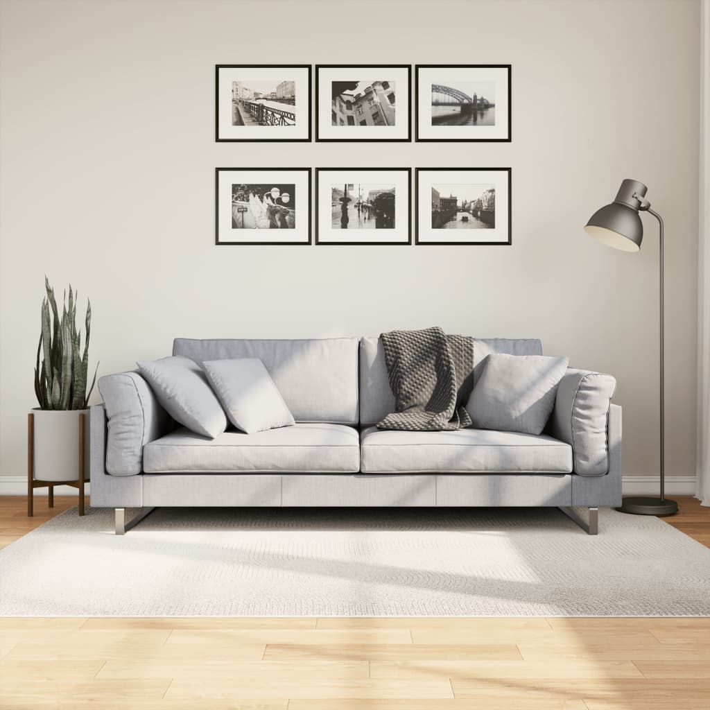 Rug IZA Short Pile Scandinavian Look Cream 140x200cm