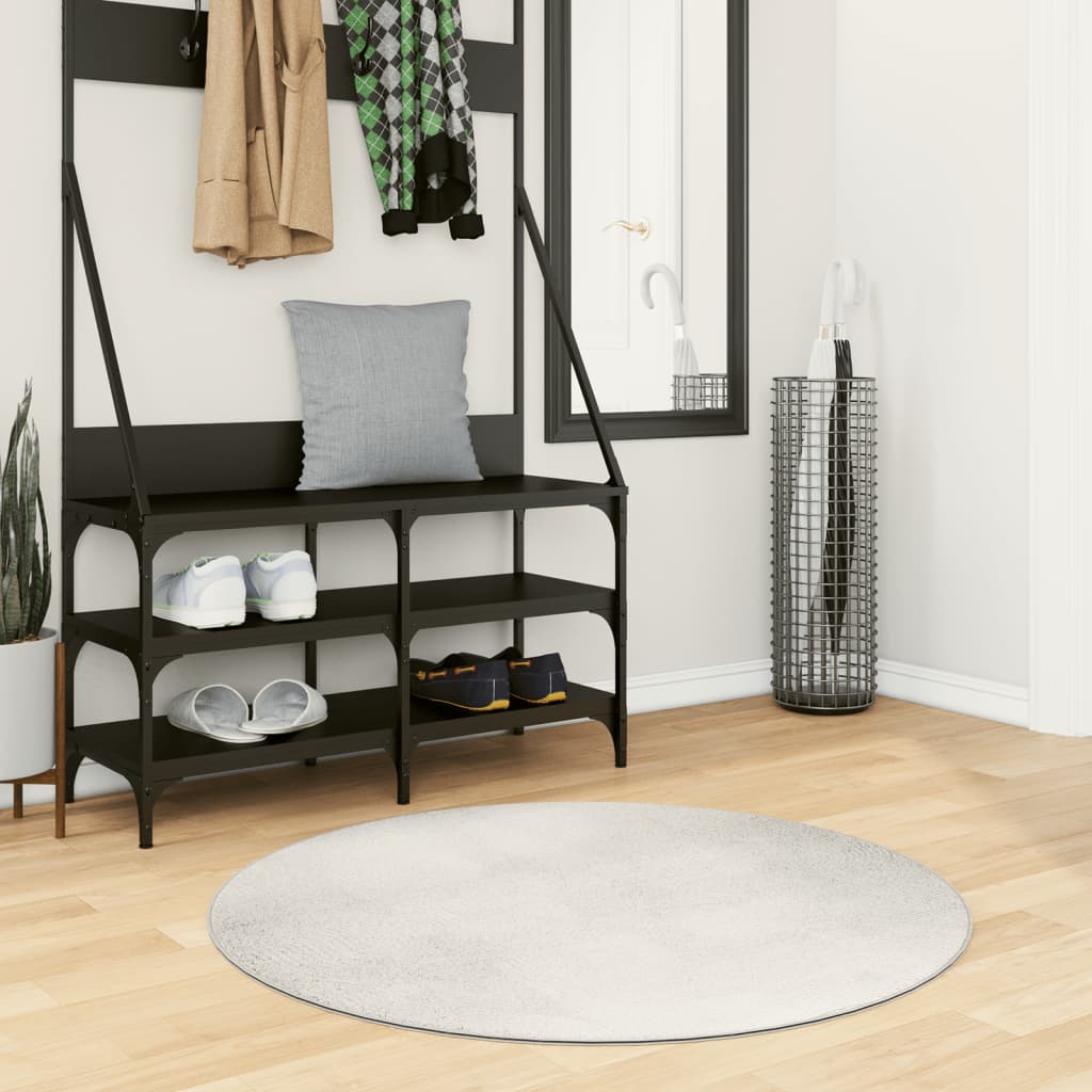Rug IZA Short Pile Scandinavian Look Cream 100cm