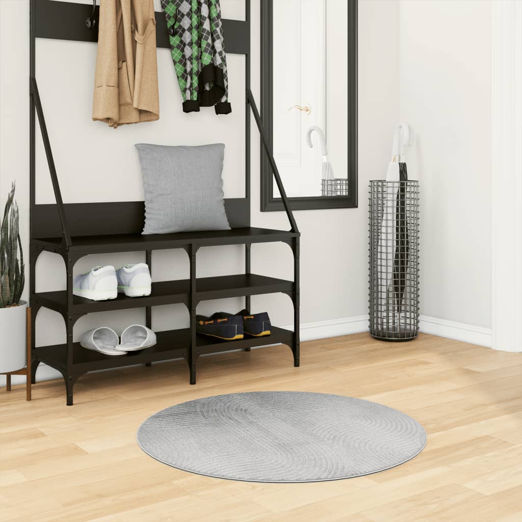 Rug IZA Short Pile Scandinavian Look Grey 80cm