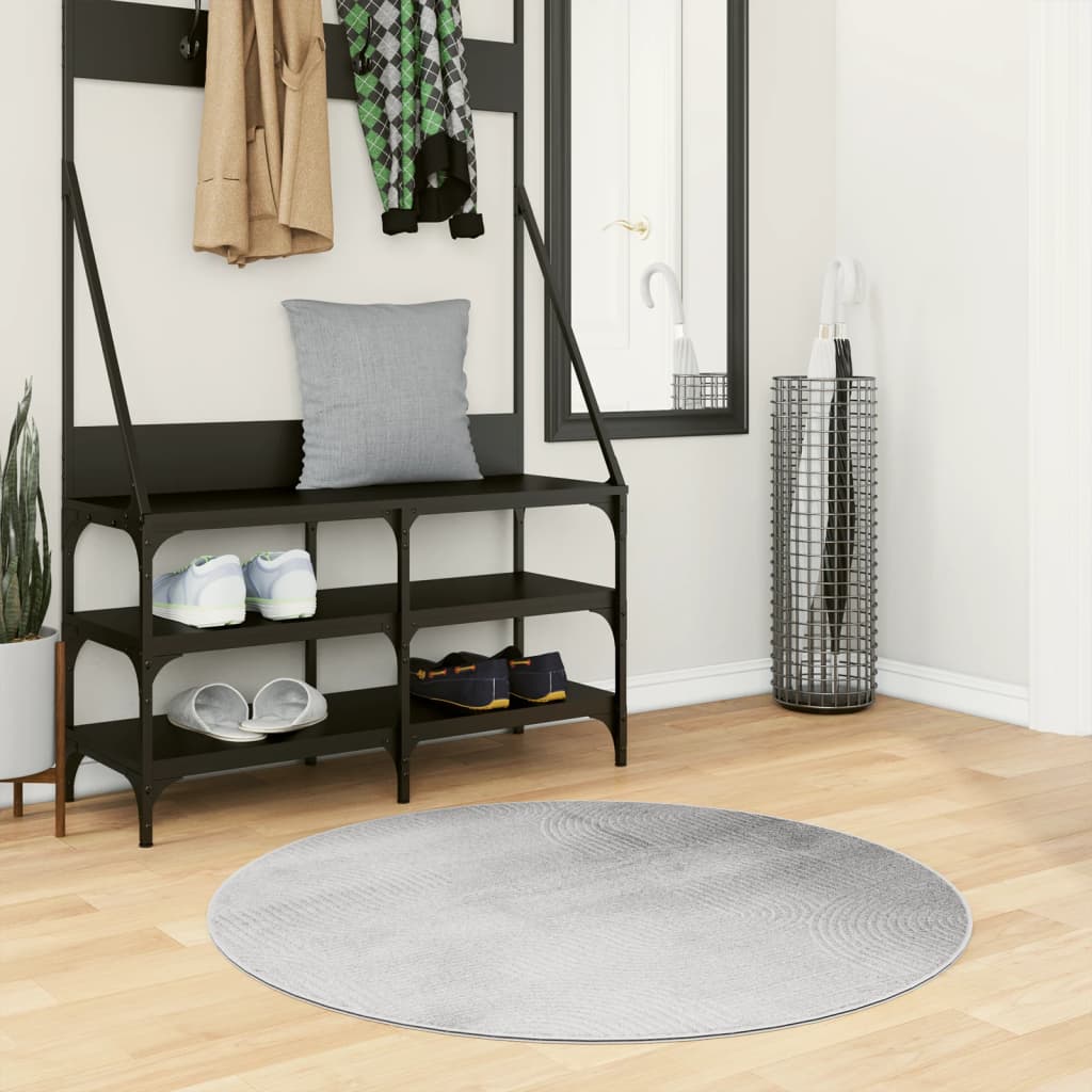 Rug IZA Short Pile Scandinavian Look Grey 100cm