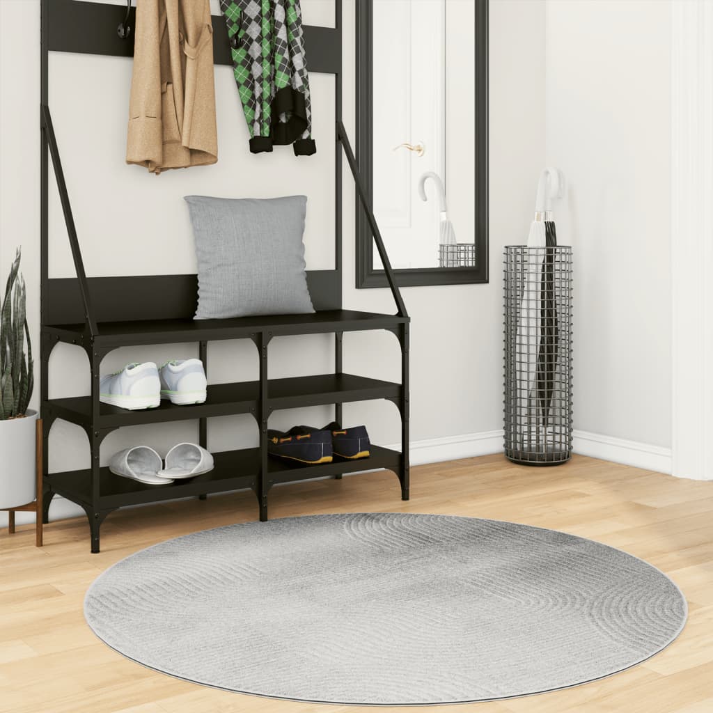 Rug IZA Short Pile Scandinavian Look Grey 120cm