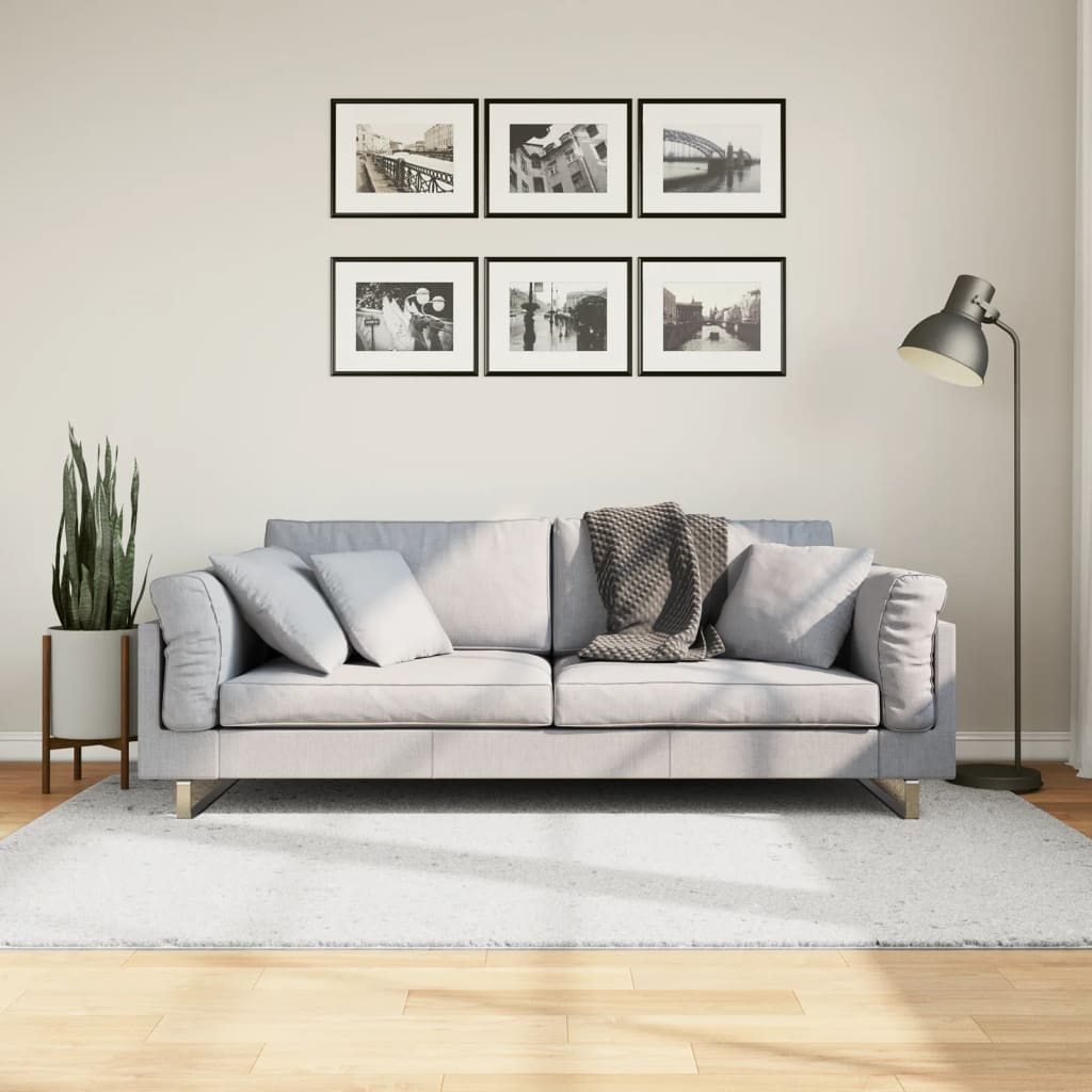 Rug OVIEDO Short Pile Grey 140x200cm