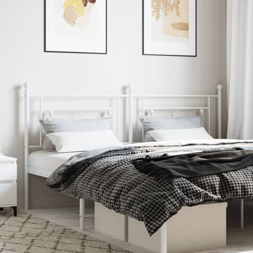 Metal Headboard White 180cm