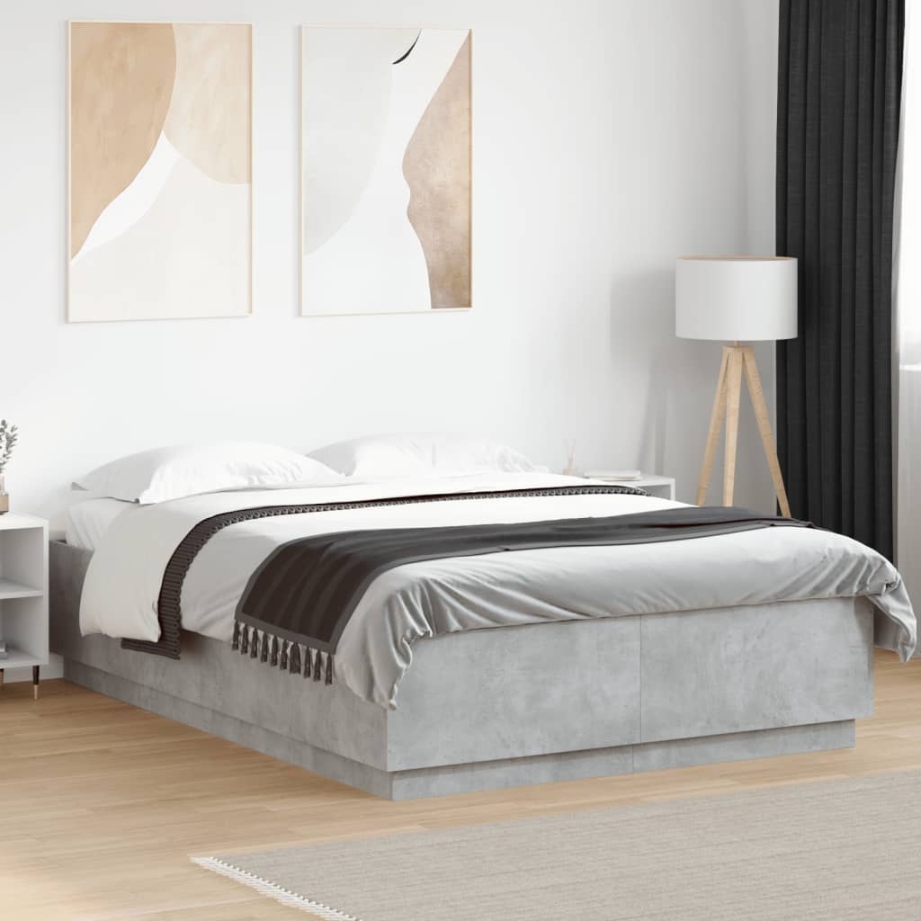 Bedframe Concrete Grey 160x200cm
