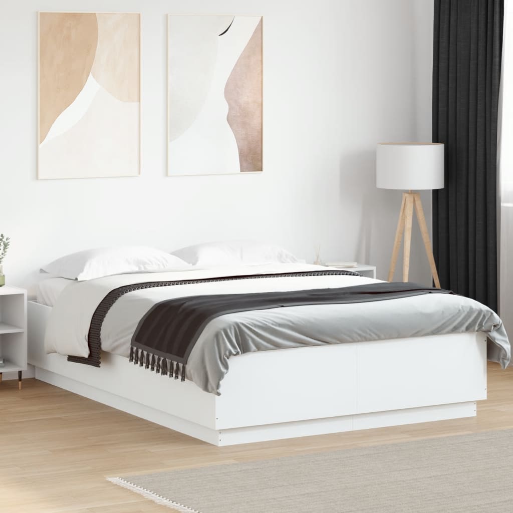 Bedframe White 150x200cm King Size