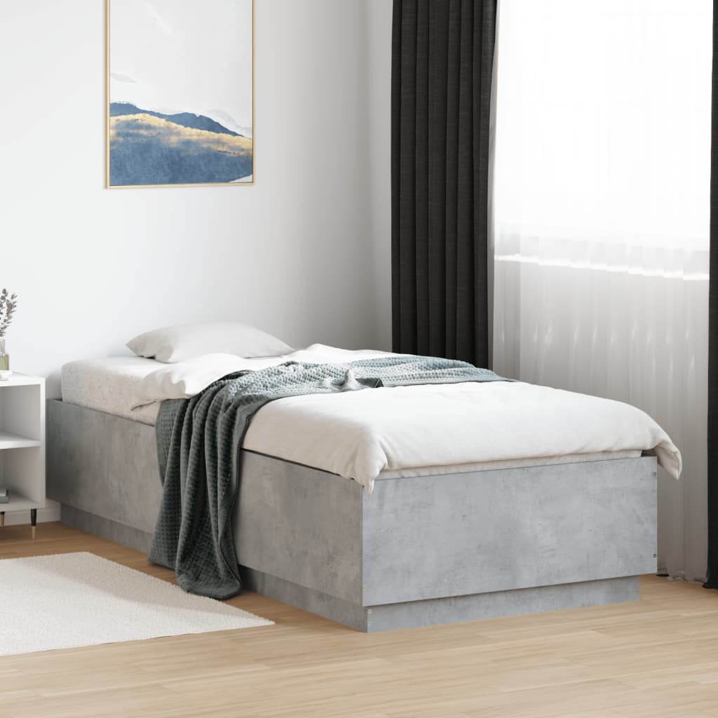 Bedframe Concrete Grey 90x200cm
