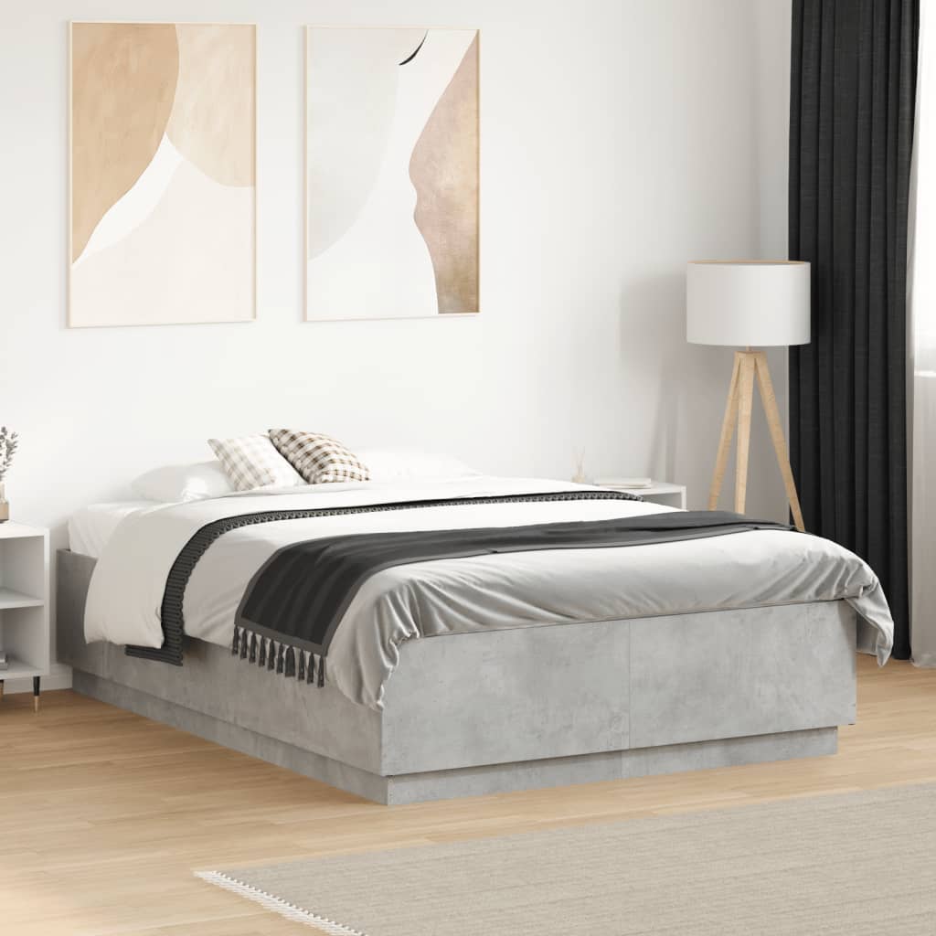 Bedframe Concrete Grey 120x190cm Small Double