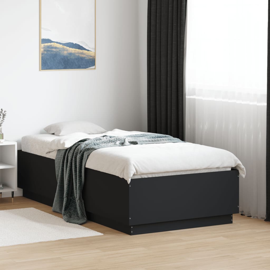 Bedframe Black 90x190cm Single