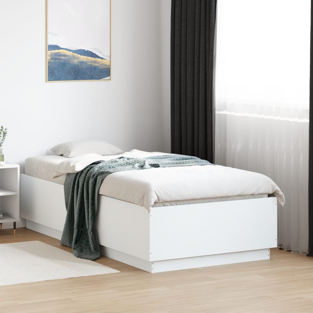 Bedframe White 75x190cm Small Single