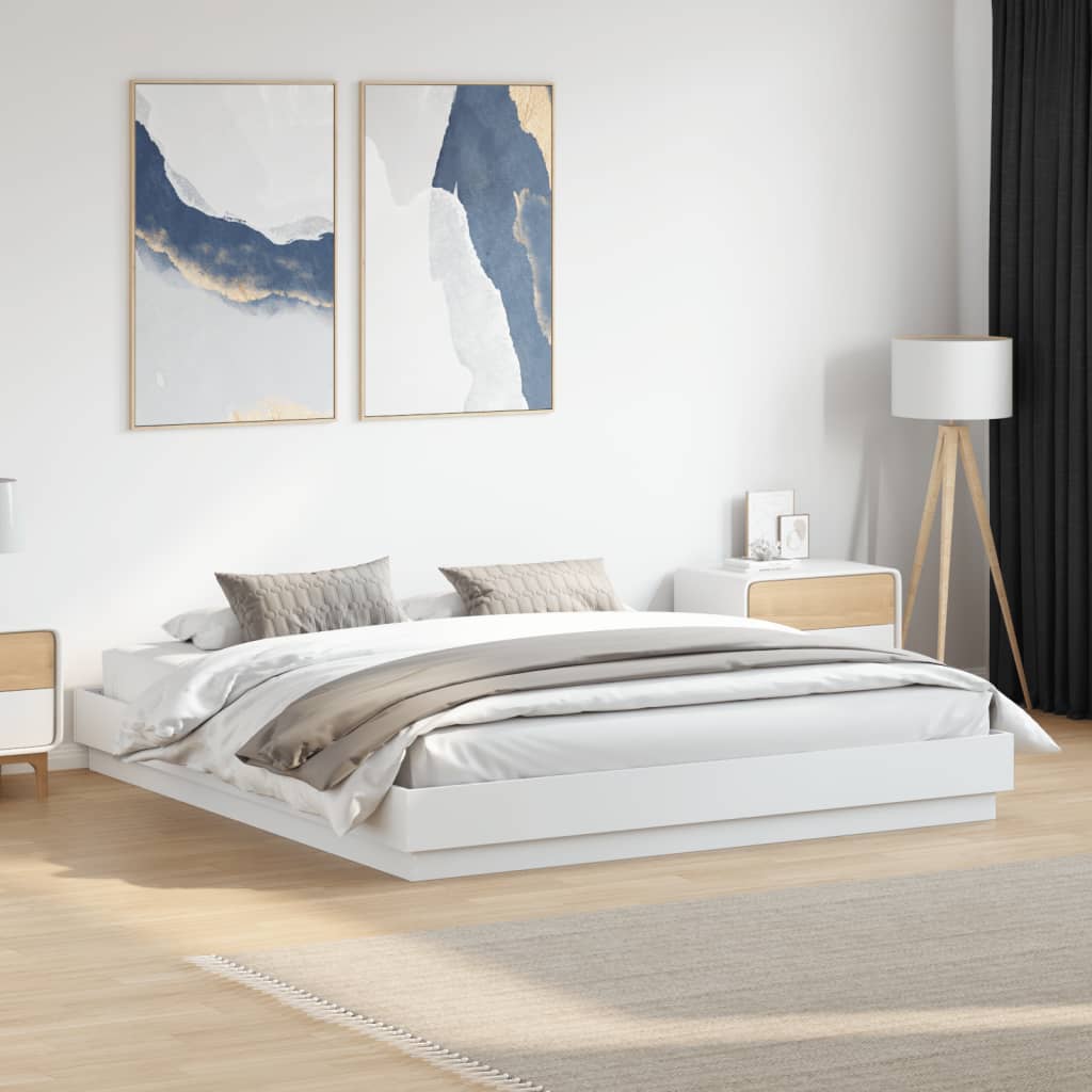 Bedframe White 180x200cm Super King