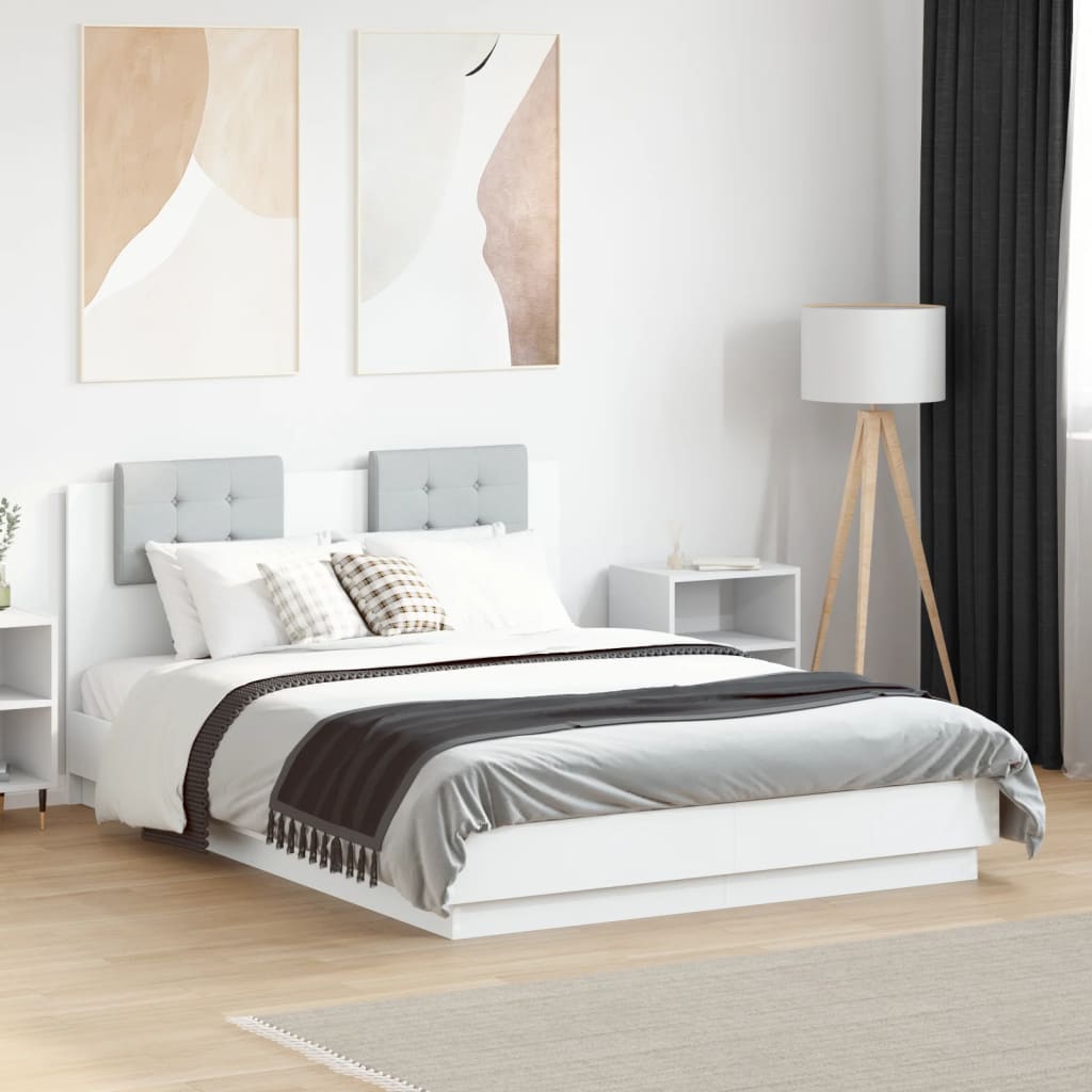 Bedframe White 120x190cm Small Double