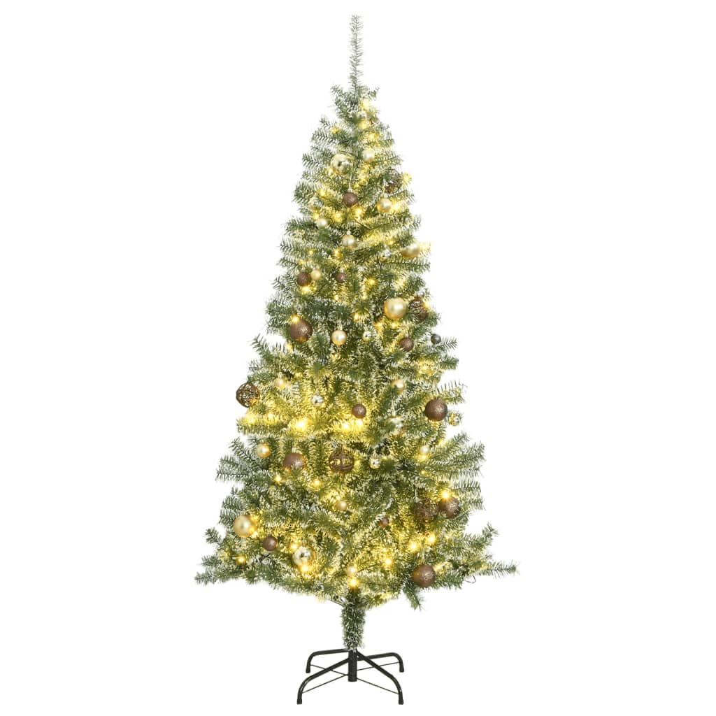 Briet Flocked Snow Christmas Tree 210cm 300 LEDs