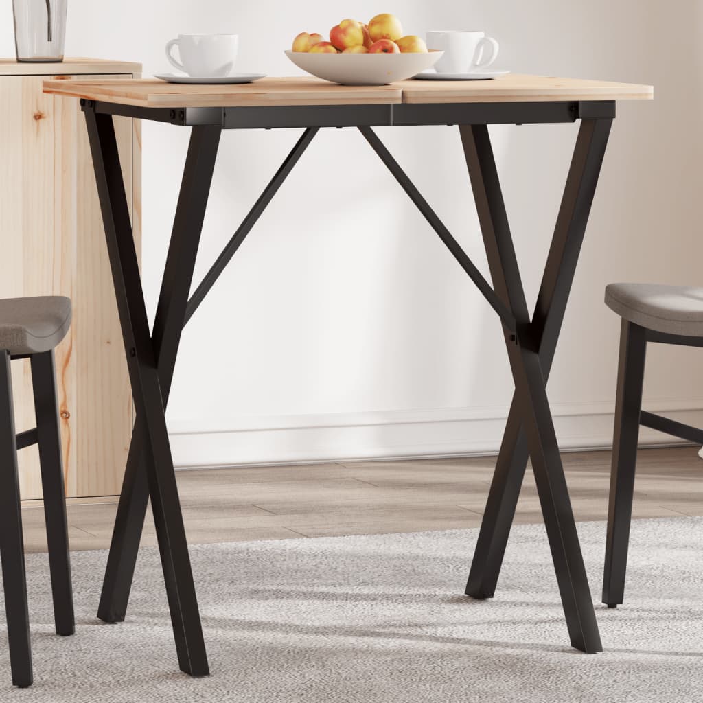 Dining Table Legs X-Frame 60x40x73 cm Steel