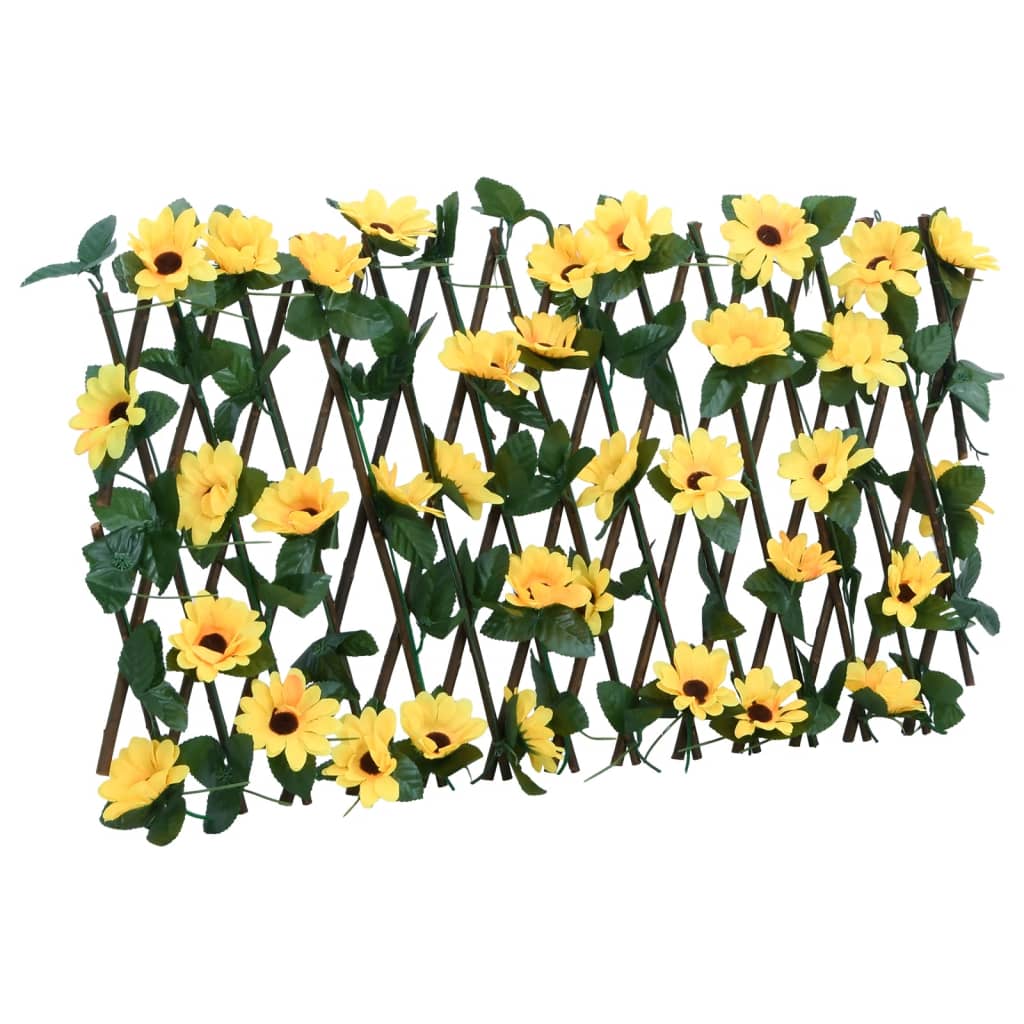 vidaXLÂ Artificial Ivy Trellis Expandable Yellow 180x20 cm