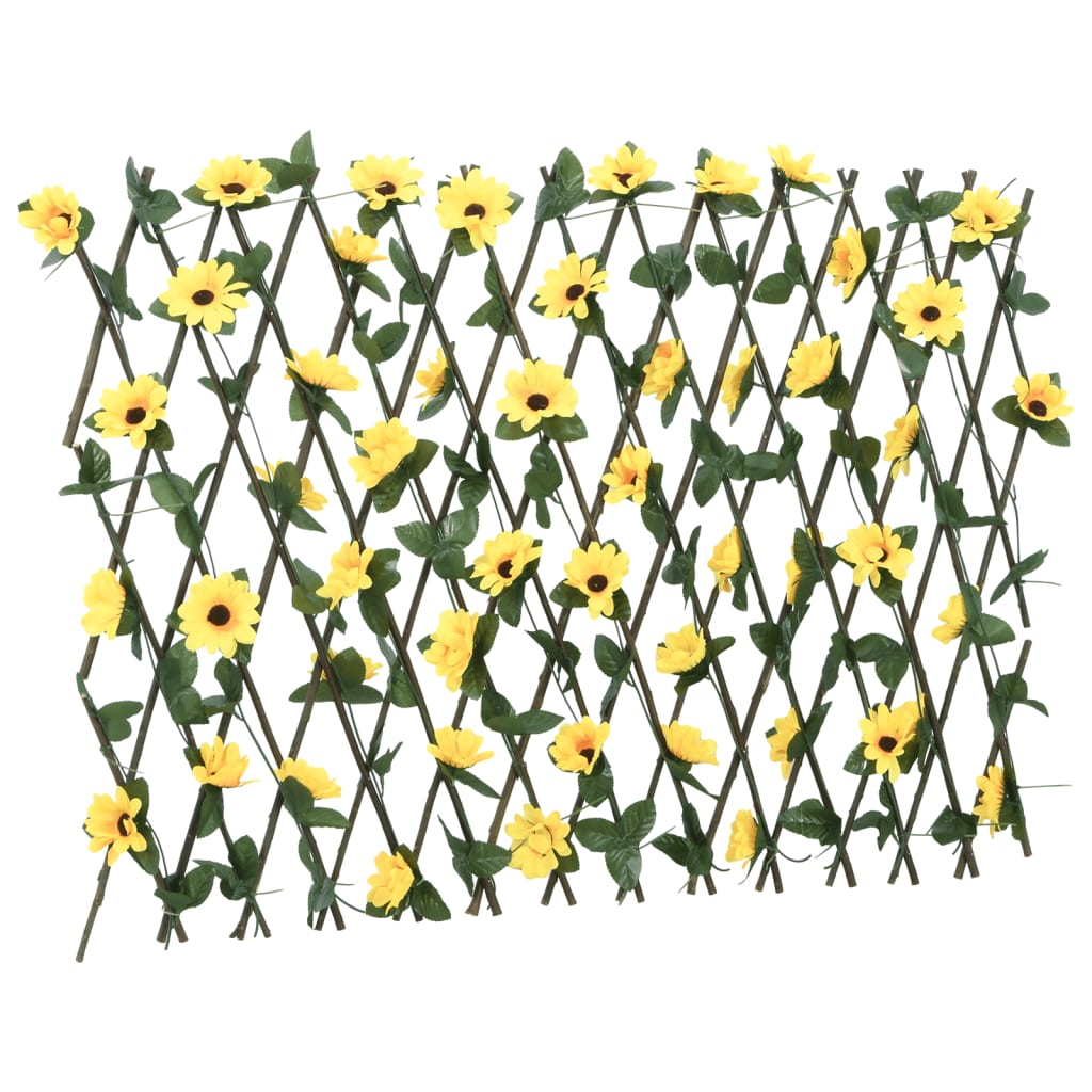 vidaXLÂ Artificial Ivy Trellis Expandable Yellow 180x60 cm
