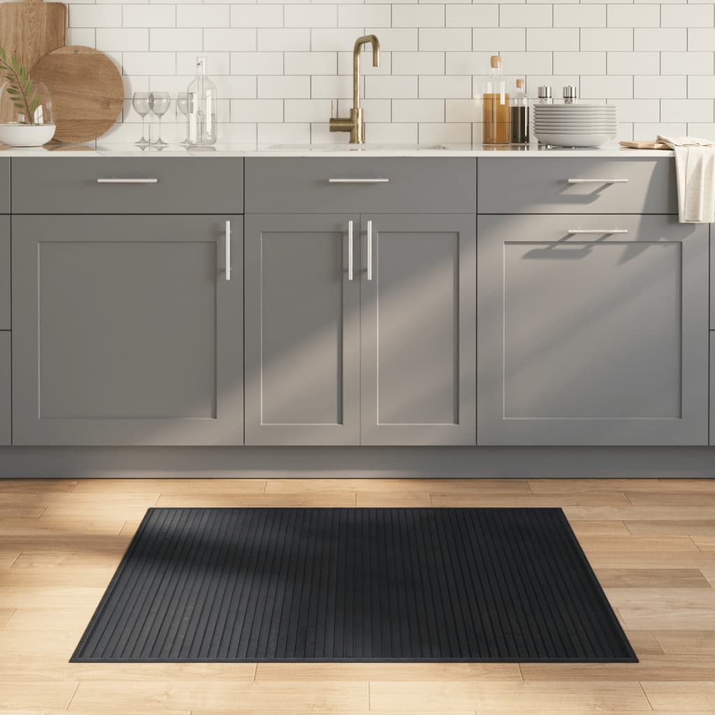 Rug Rectangular Grey80x100 cm Bamboo