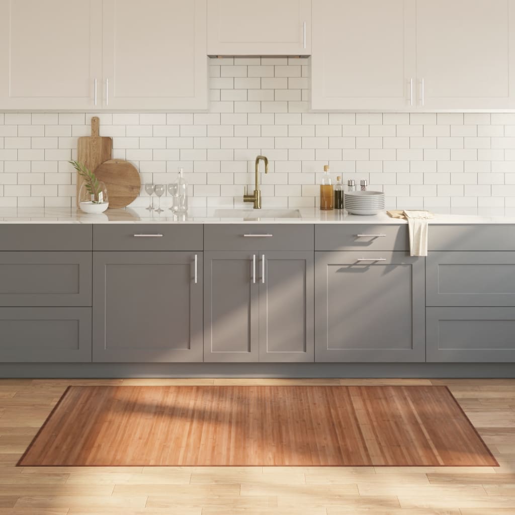 Rug Rectangular Natural100x200 cm Bamboo