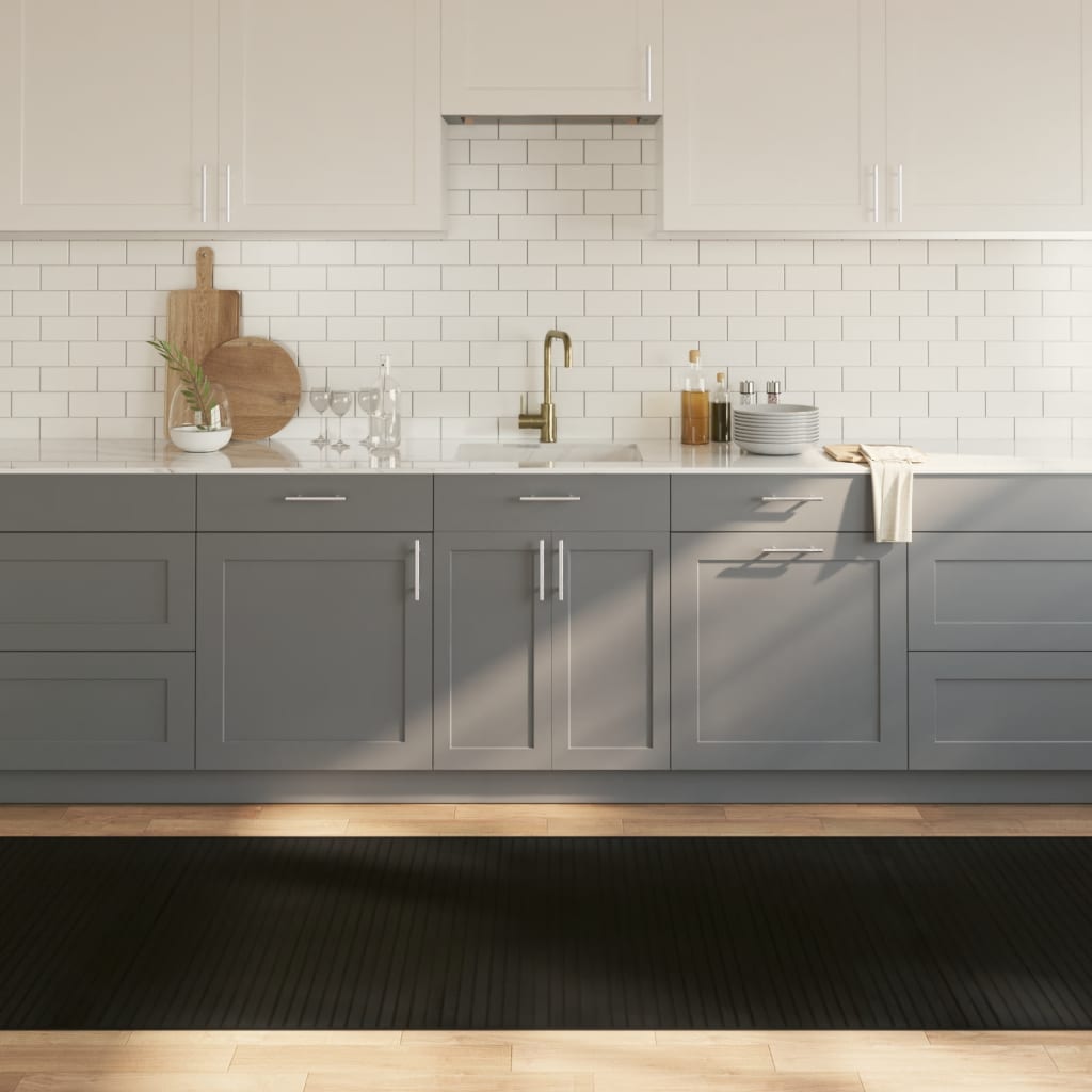 Rug Rectangular Black100x300 cm Bamboo