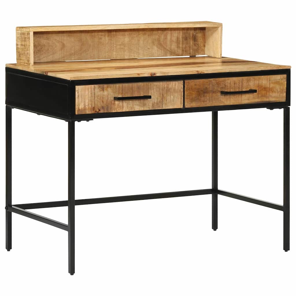 Console Table 100x55x75 cm Solid Rough Wood Mango