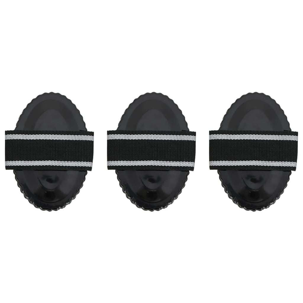 Curry Combs 3 Pieces Black Steel