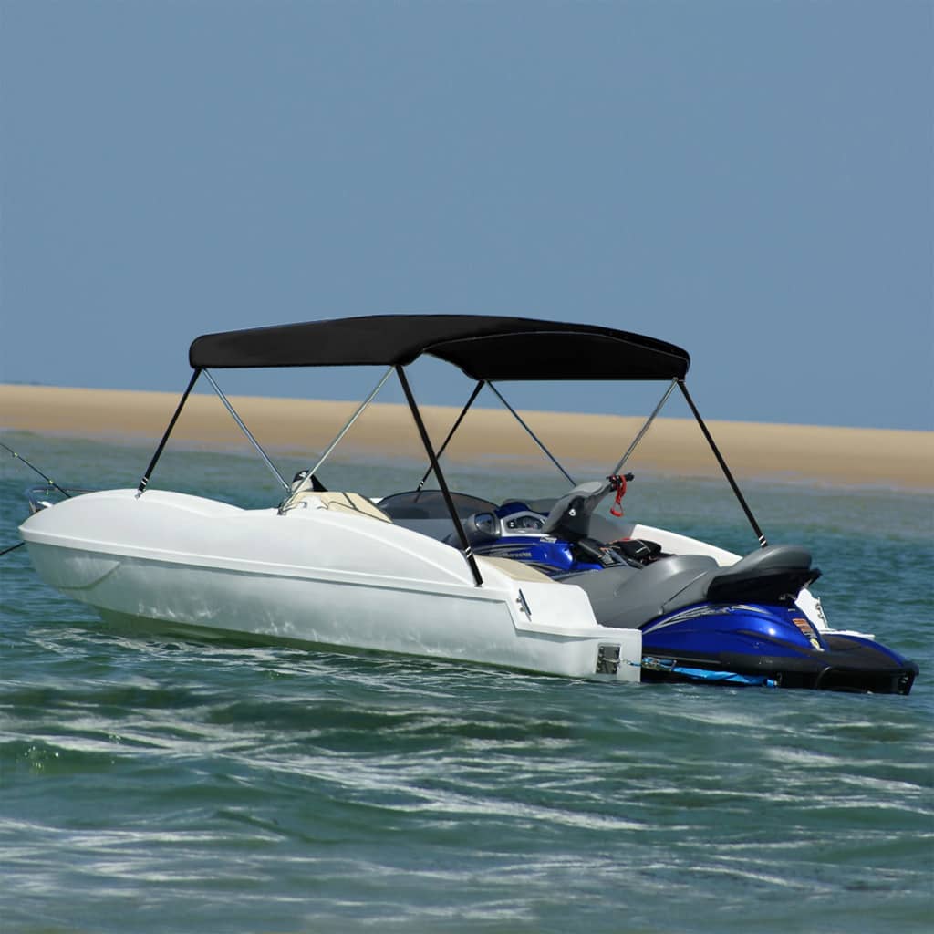 2-bow Bimini Top Black 180x150x110 cm