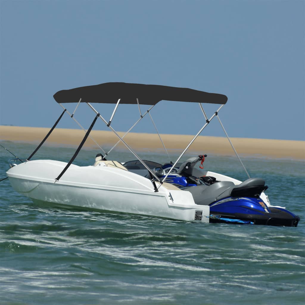 4-bow Bimini Top Black 243x244x137 cm