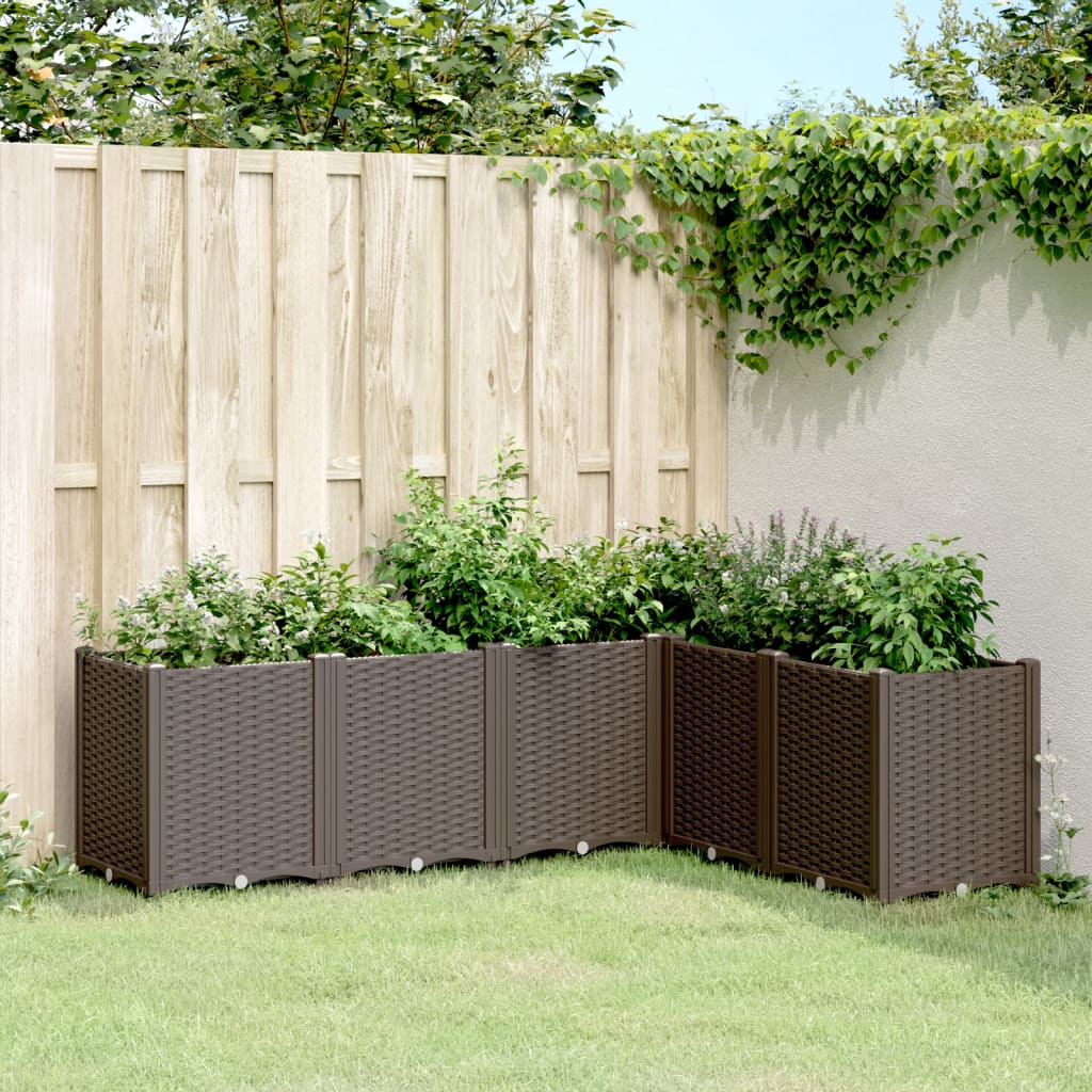 Garden Planter Brown 160x120x53 cm PP
