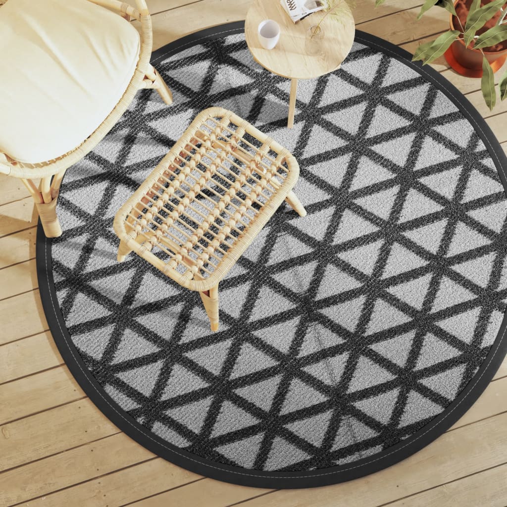 Outdoor Carpet ARAKIL Black 160 cm PP