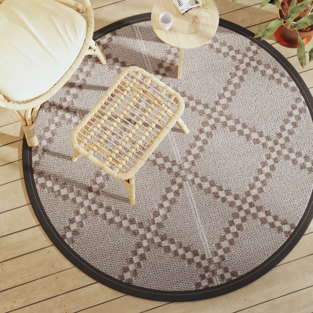 Outdoor Carpet ARAKIL Brown 160 cm PP