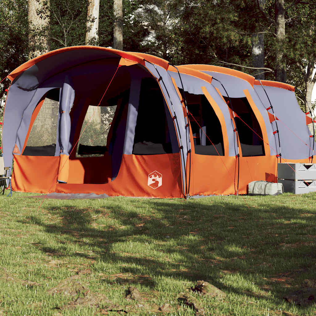 Family Tent Tunnel 8-Person Grey Waterproof