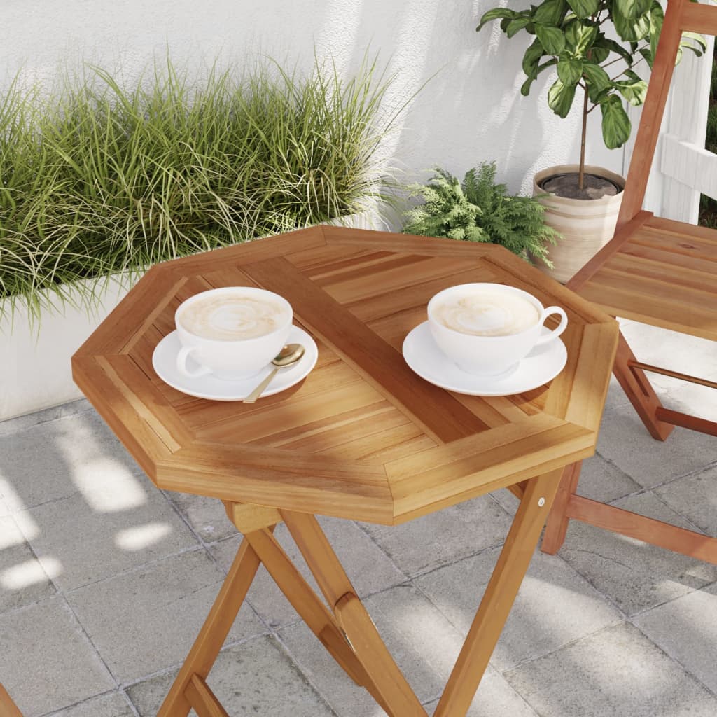 Table Top 50x50x2.5 cm Octagonal Solid Wood Teak