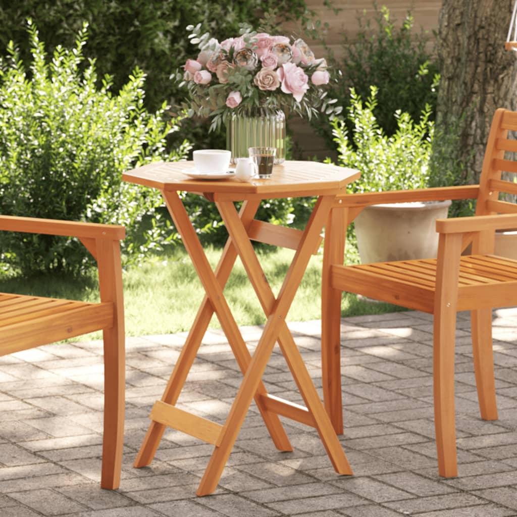 Folding Garden Table 60x75 cm Solid Wood Acacia