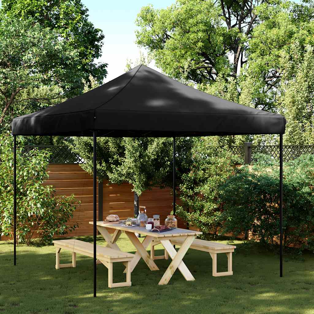 ARVFORD Foldable Party Tent Pop-Up 292x292x315 cm - Black