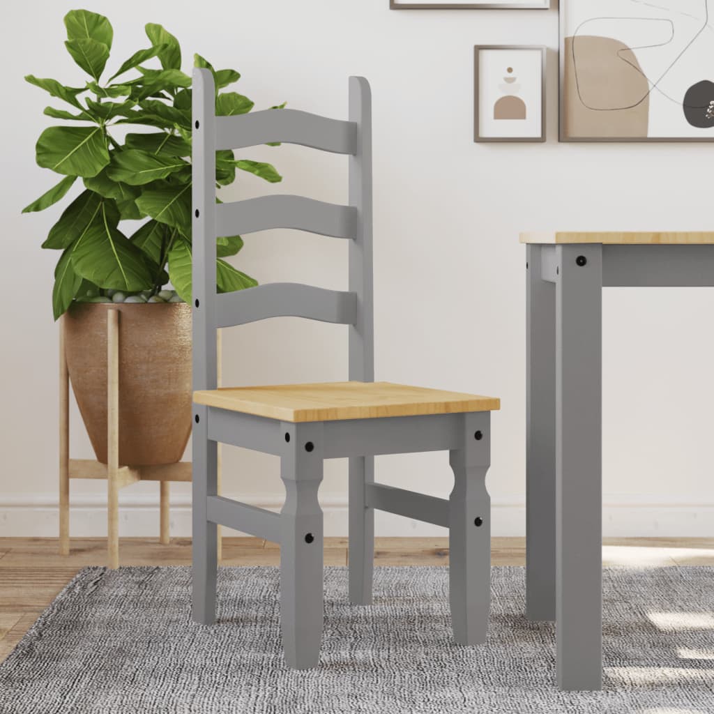 GLUHAL Dining Chairs 2 pcs Corona 42x47x107 cm Wooden - Grey
